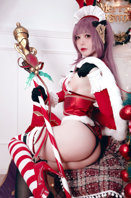 巨乳cos-半半子-Christmas Bunny Aike（41P,457M）