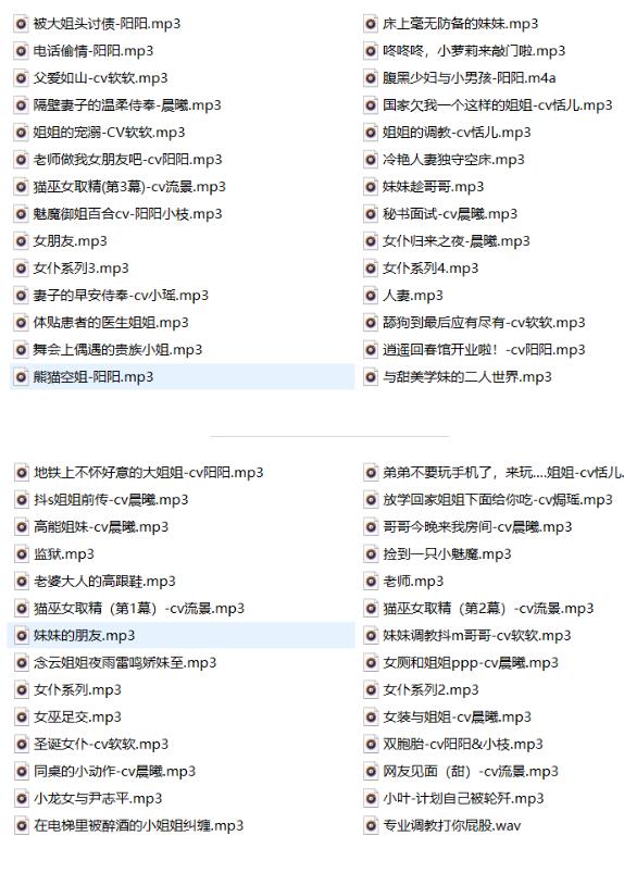 逍遥工作室剧情同人ASMR音声56V/1.5G【百度网盘下载】插图(1)